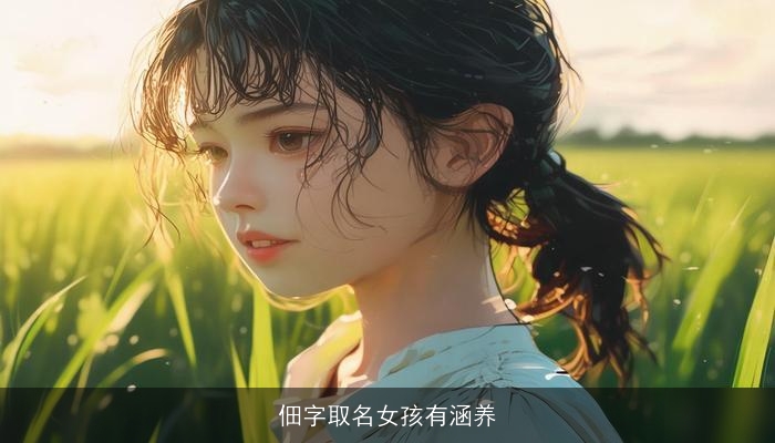 佃字取名女孩有涵养