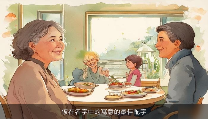 佊在名字中的寓意的最佳配字