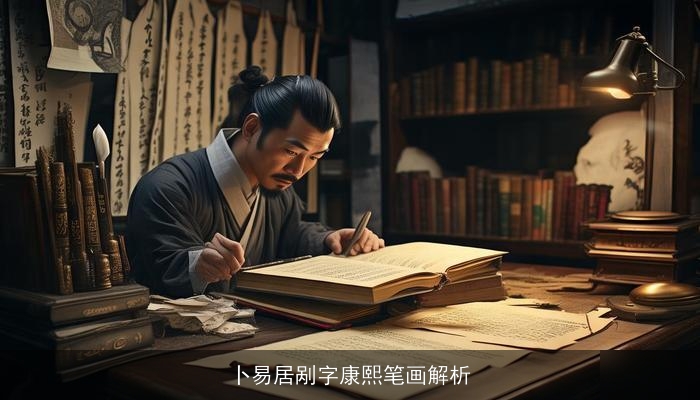 卜易居剐字康熙笔画解析