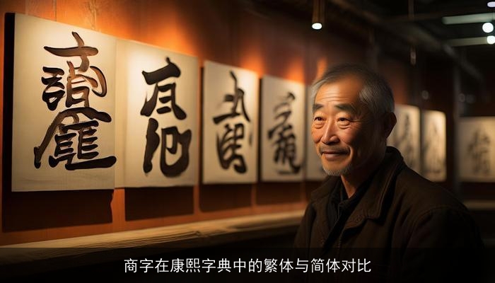 商字在康熙字典中的繁体与简体对比