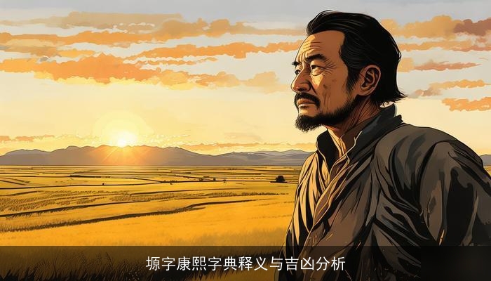 塬字康熙字典释义与吉凶分析