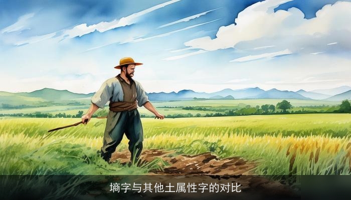 墒字与其他土属性字的对比
