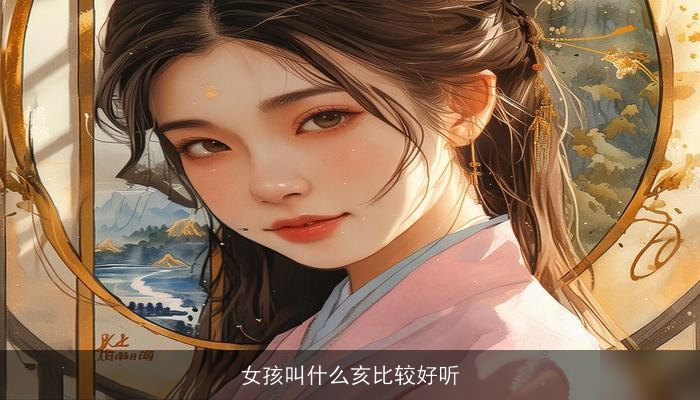 女孩叫什么亥比较好听