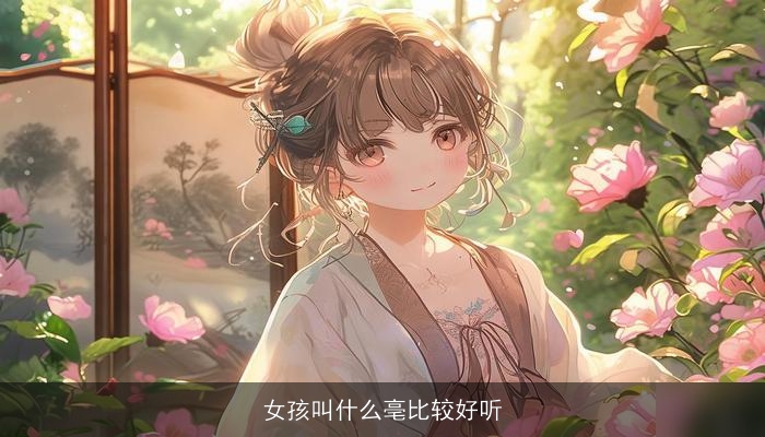 女孩叫什么亳比较好听