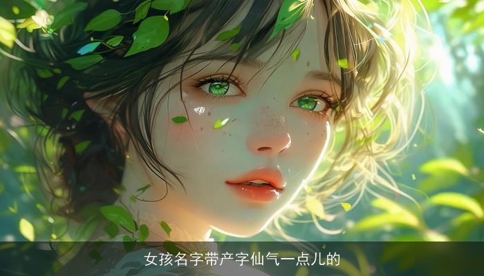 女孩名字带产字仙气一点儿的