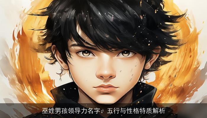 巫姓男孩领导力名字：五行与性格特质解析