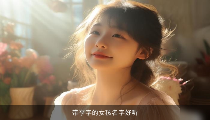 带亨字的女孩名字好听