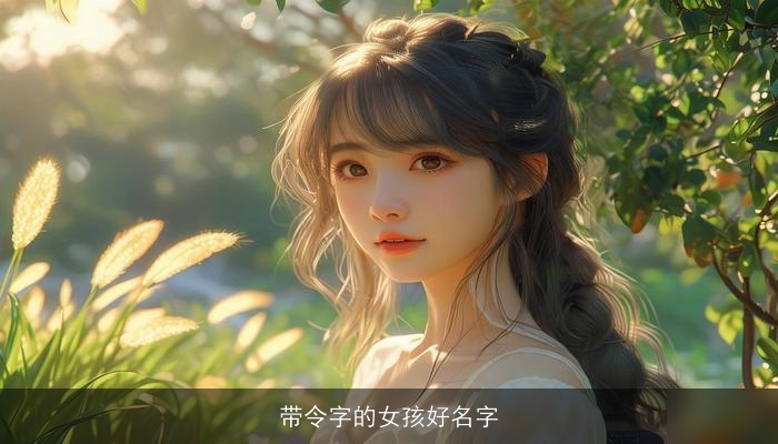 带令字的女孩好名字