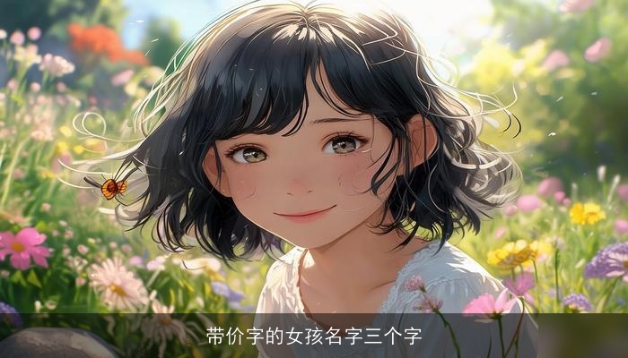 带价字的女孩名字三个字