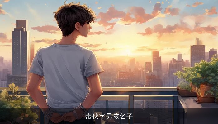 带伙字男孩名子