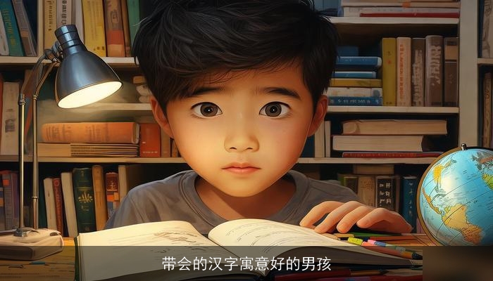 带会的汉字寓意好的男孩