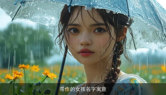 带作的女孩名字寓意
