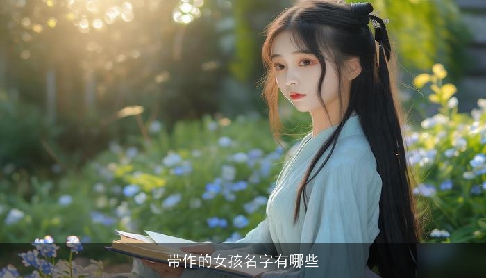 带作的女孩名字有哪些