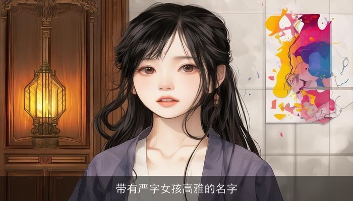 带有严字女孩高雅的名字