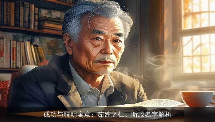 成功与精明寓意：茹姓之仁、昕政名字解析