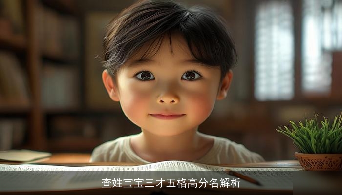 查姓宝宝三才五格高分名解析