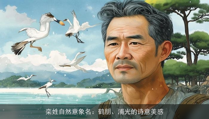 栾姓自然意象名：鹤朋、浦光的诗意美感