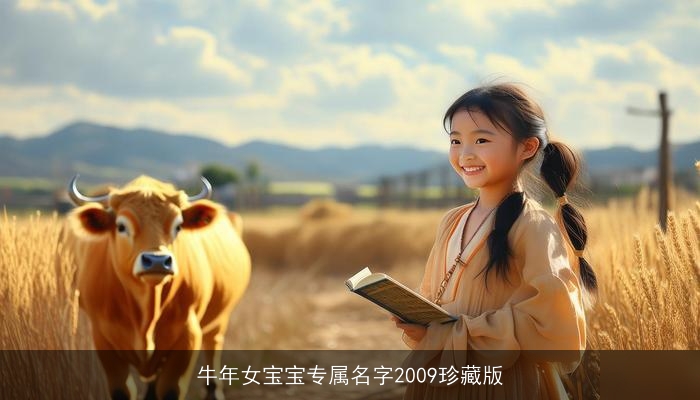 牛年女宝宝专属名字2009珍藏版
