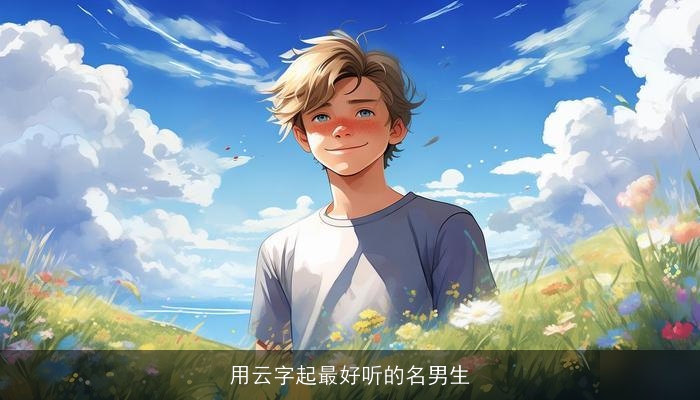 用云字起最好听的名男生