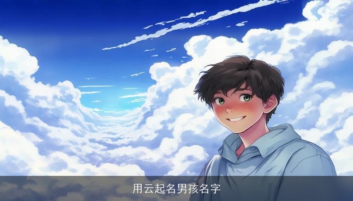 用云起名男孩名字