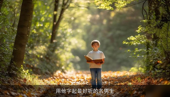 用他字起最好听的名男生