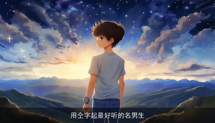 用仝字起最好听的名男生