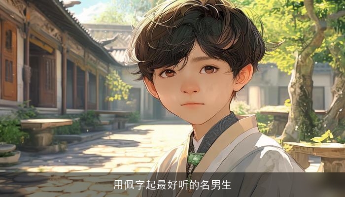 用佩字起最好听的名男生