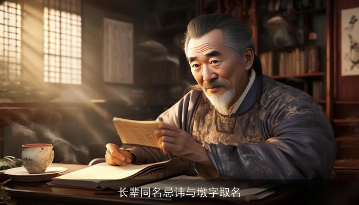 长辈同名忌讳与墩字取名
