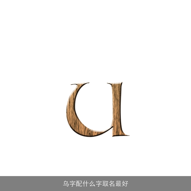 乌字配什么字取名最好