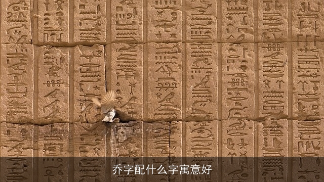 乔字配什么字寓意好