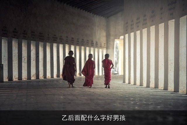 乙后面配什么字好男孩
