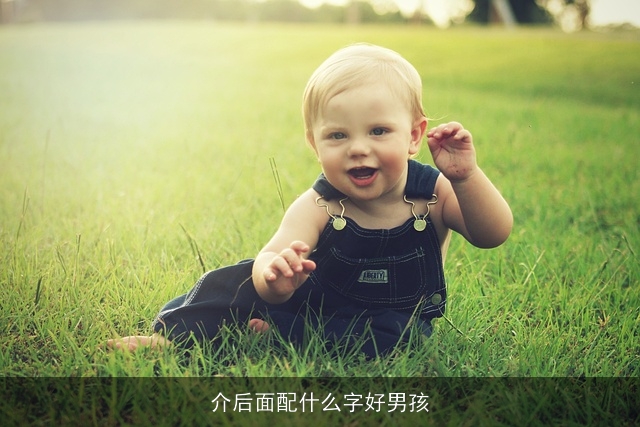介后面配什么字好男孩