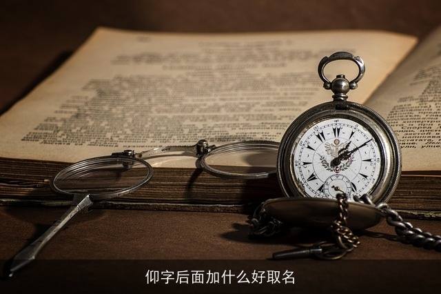 仰字后面加什么好取名