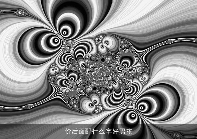 价后面配什么字好男孩