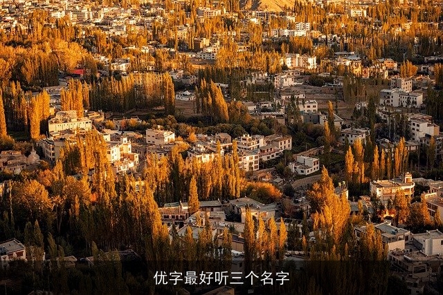优字最好听三个名字