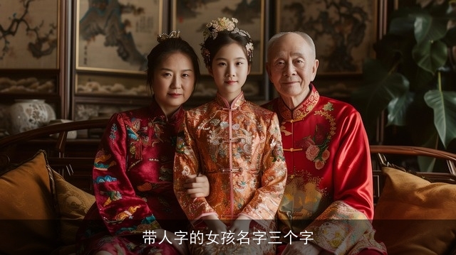 带人字的女孩名字三个字