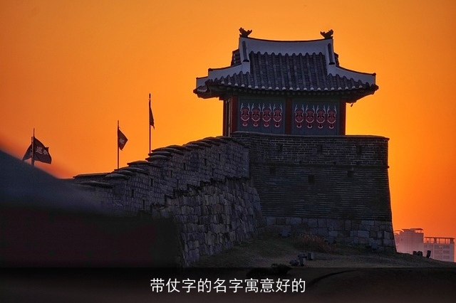 带仗字的名字寓意好的