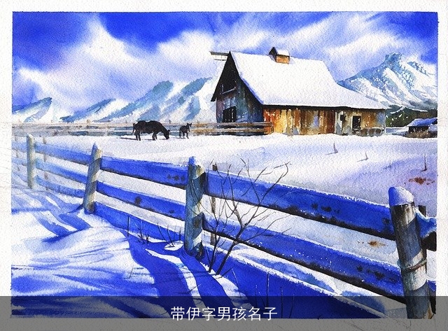 带伊字男孩名子