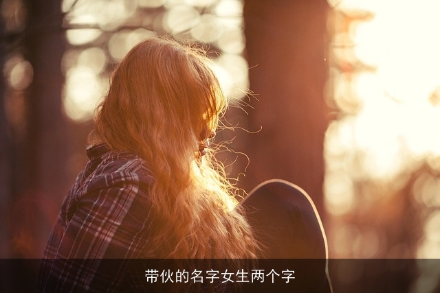 带伙的名字女生两个字