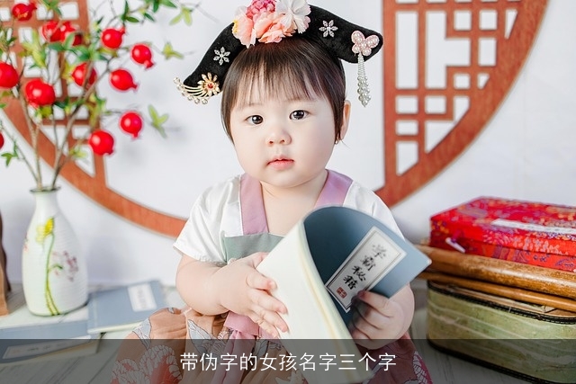 带伪字的女孩名字三个字