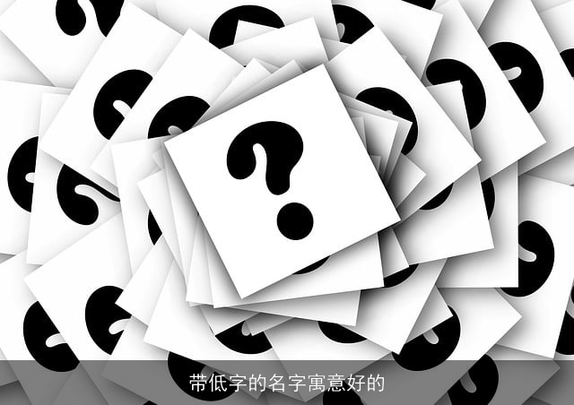 带低字的名字寓意好的