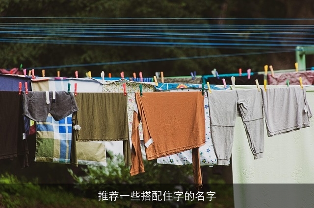 推荐一些搭配住字的名字