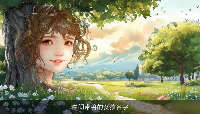 中间带兽的女孩名字