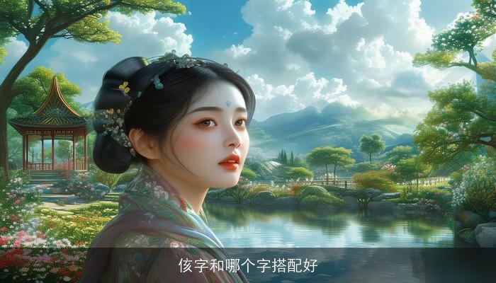 侅字和哪个字搭配好