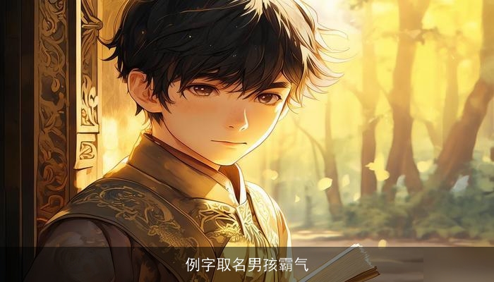 例字取名男孩霸气