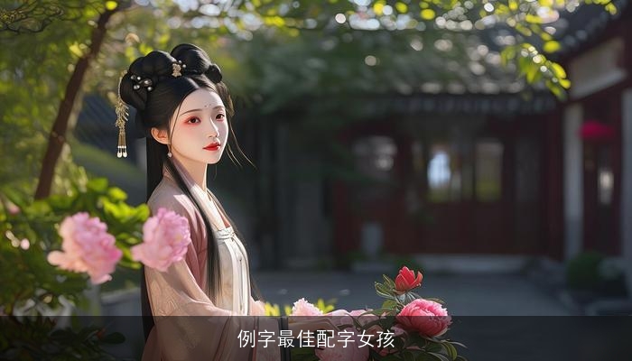 例字最佳配字女孩