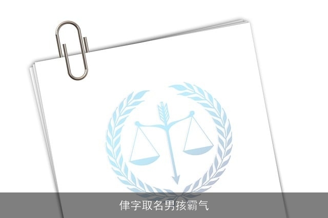 侓字取名男孩霸气