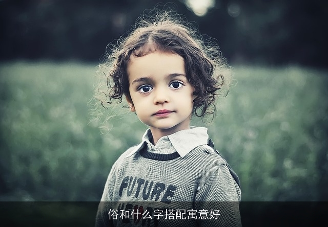 俗和什么字搭配寓意好
