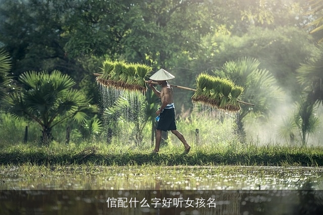 倌配什么字好听女孩名