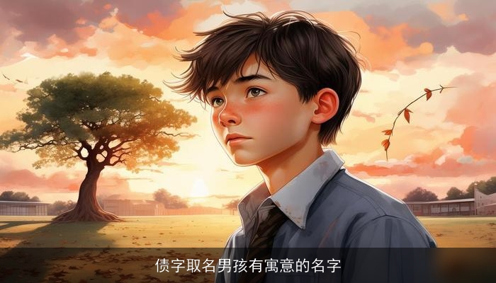 债字取名男孩有寓意的名字